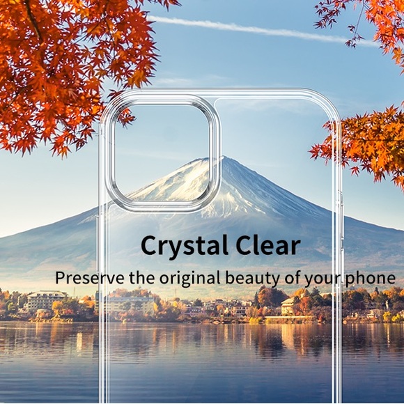 OPXYL Clear iPhone 14 Smartphone Case with Screen Protectors & Lens Protectors - Picture 6 of 12